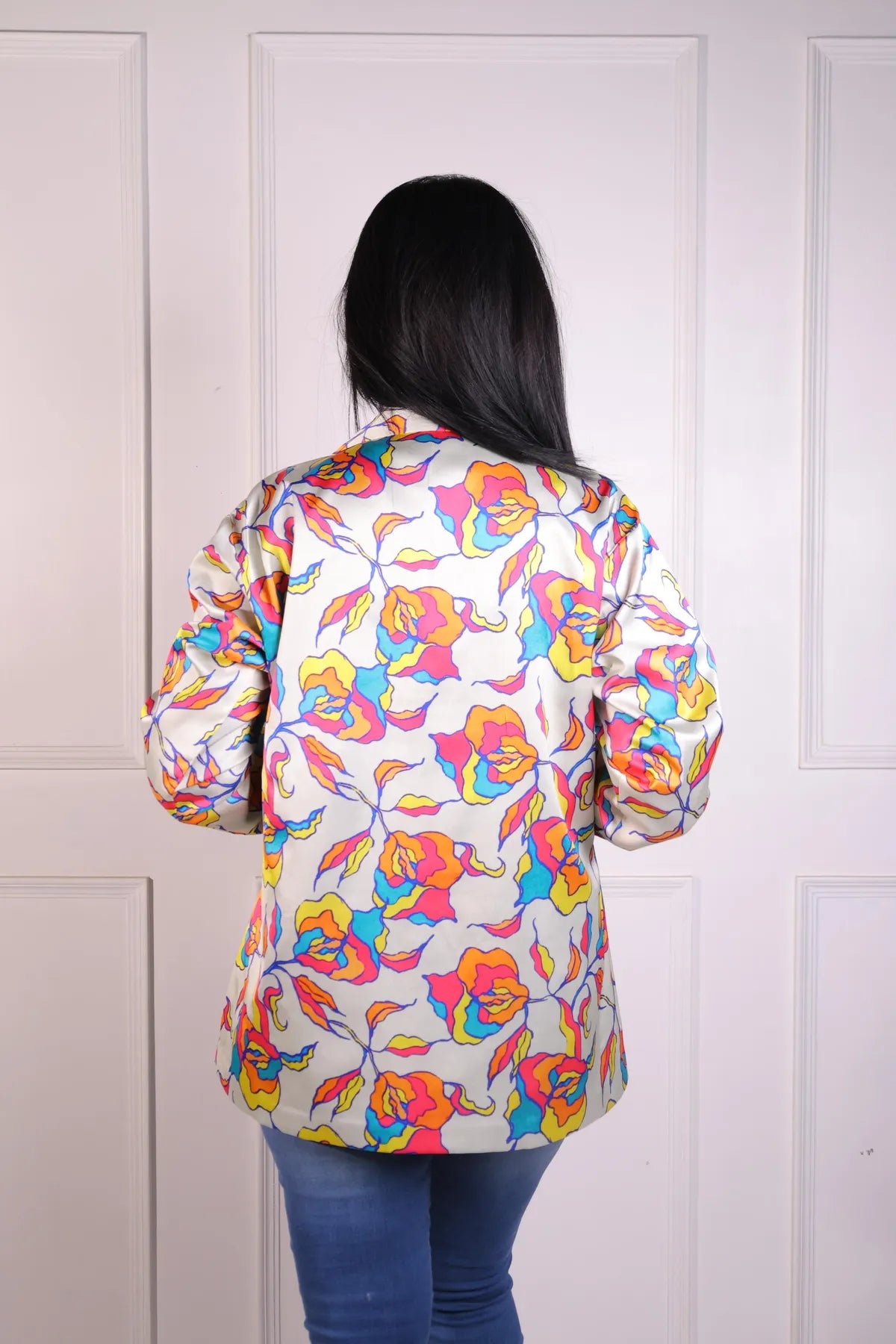 Floral Print Blazer Set