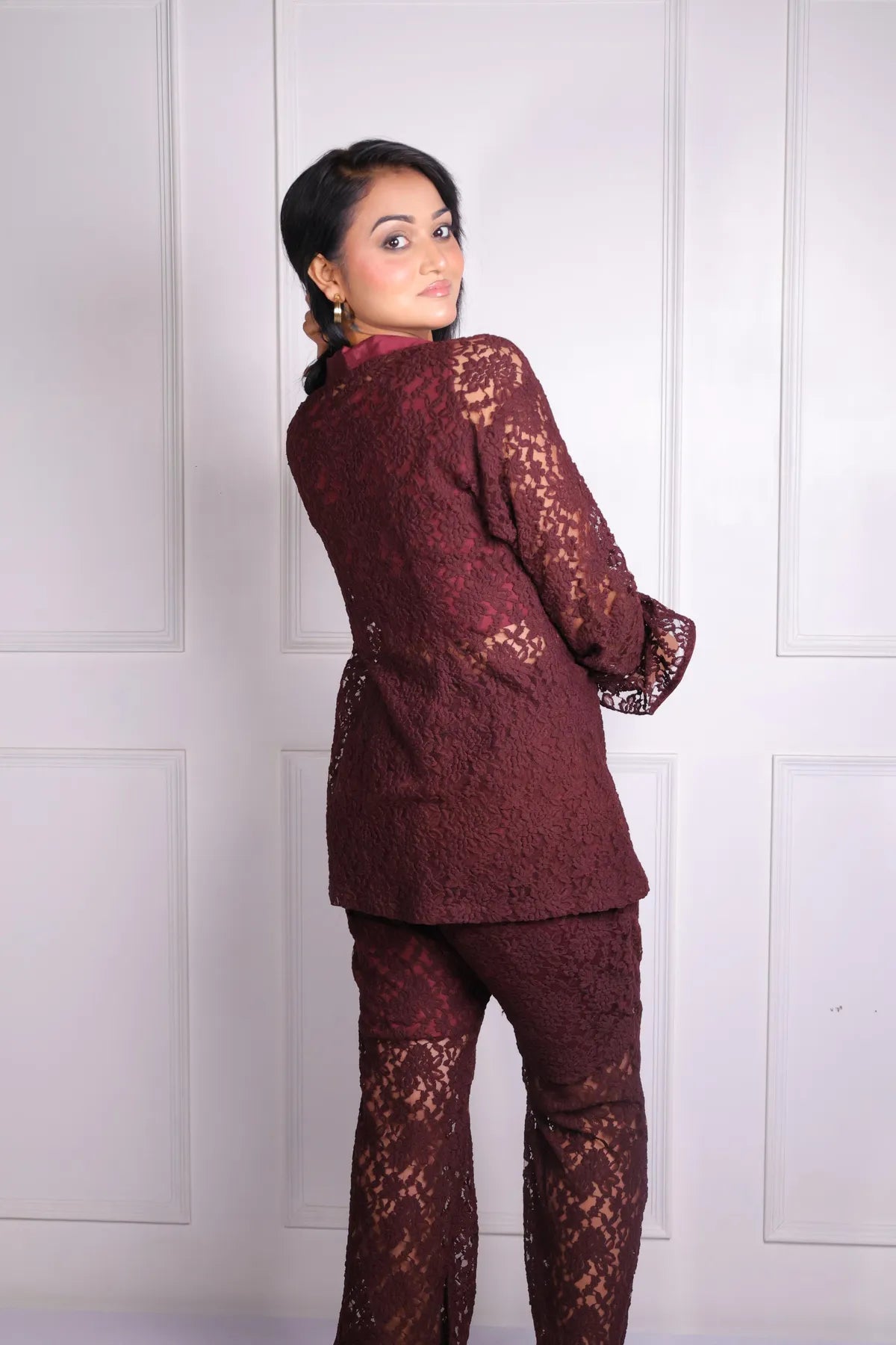 Wine 3 Pc Coord Set