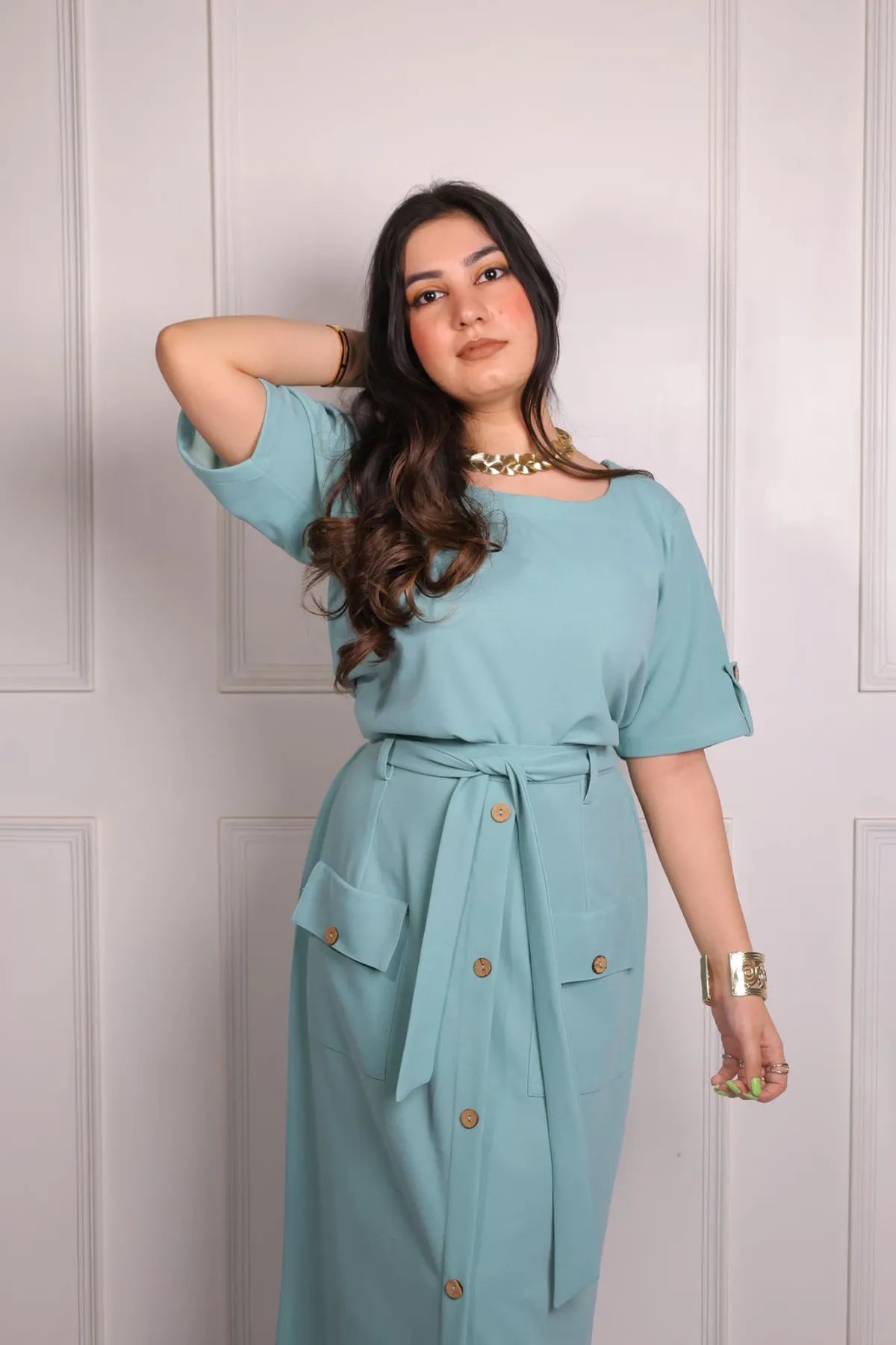 Turquoise Blue Coord Set