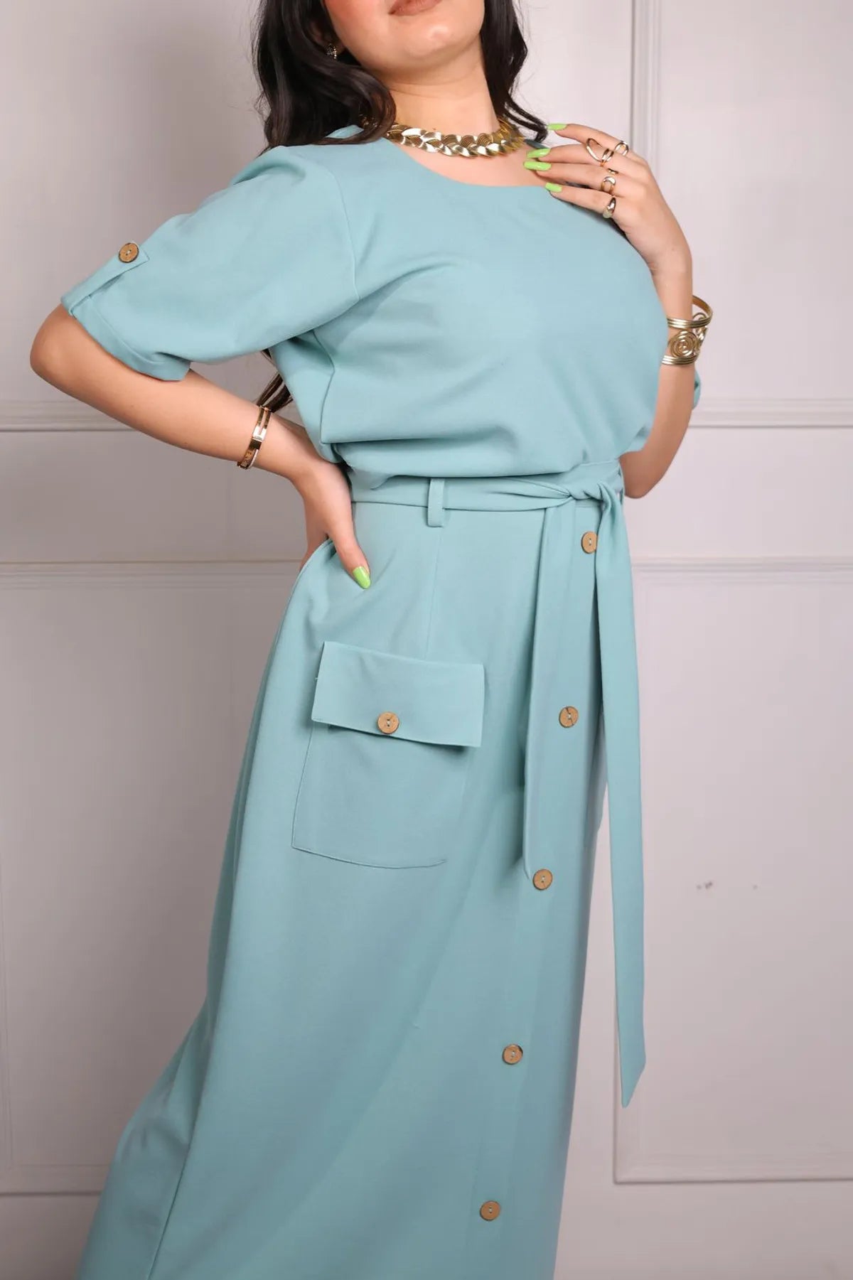Turquoise Blue Coord Set