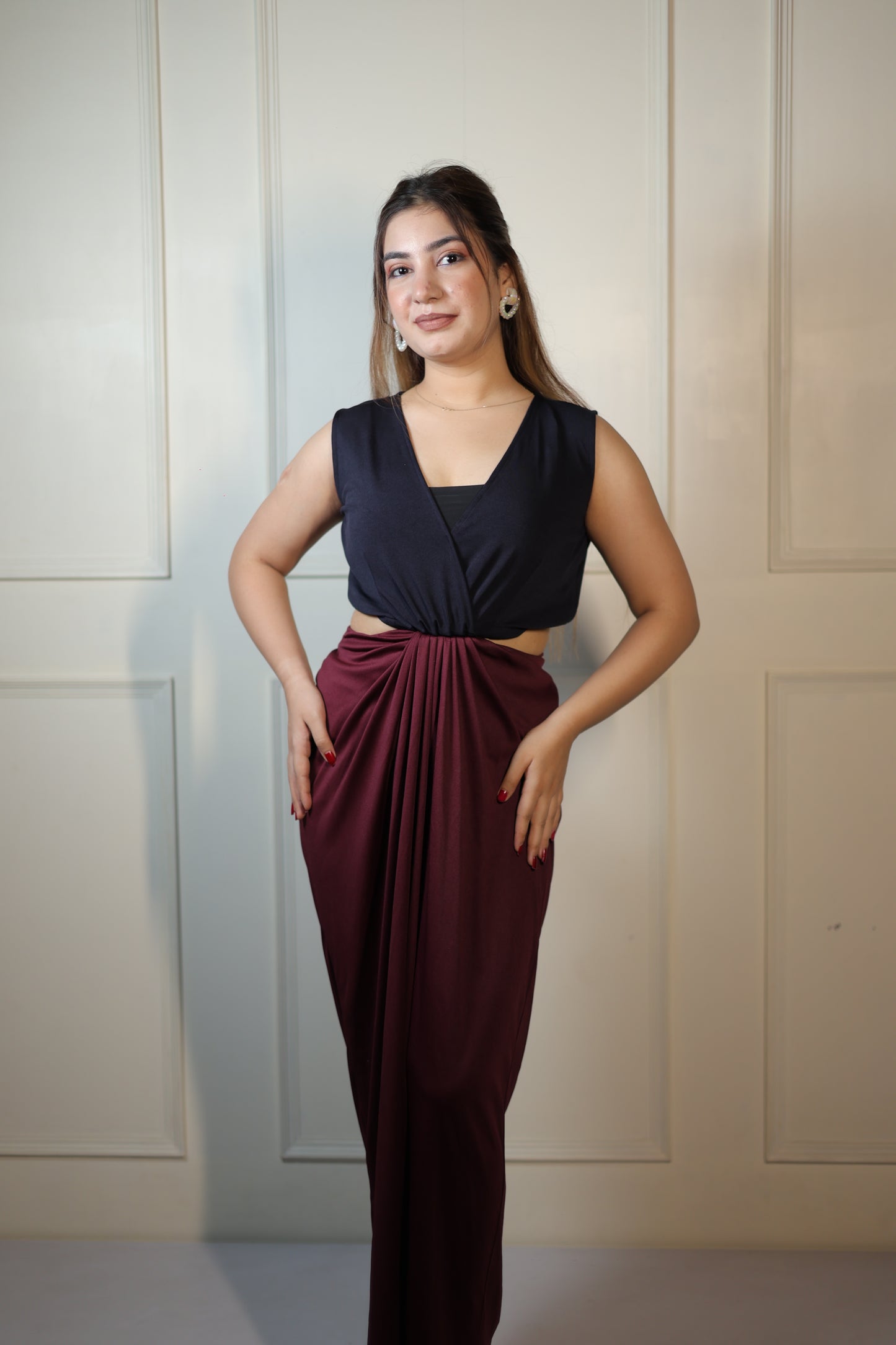 Dual Pleated Dress