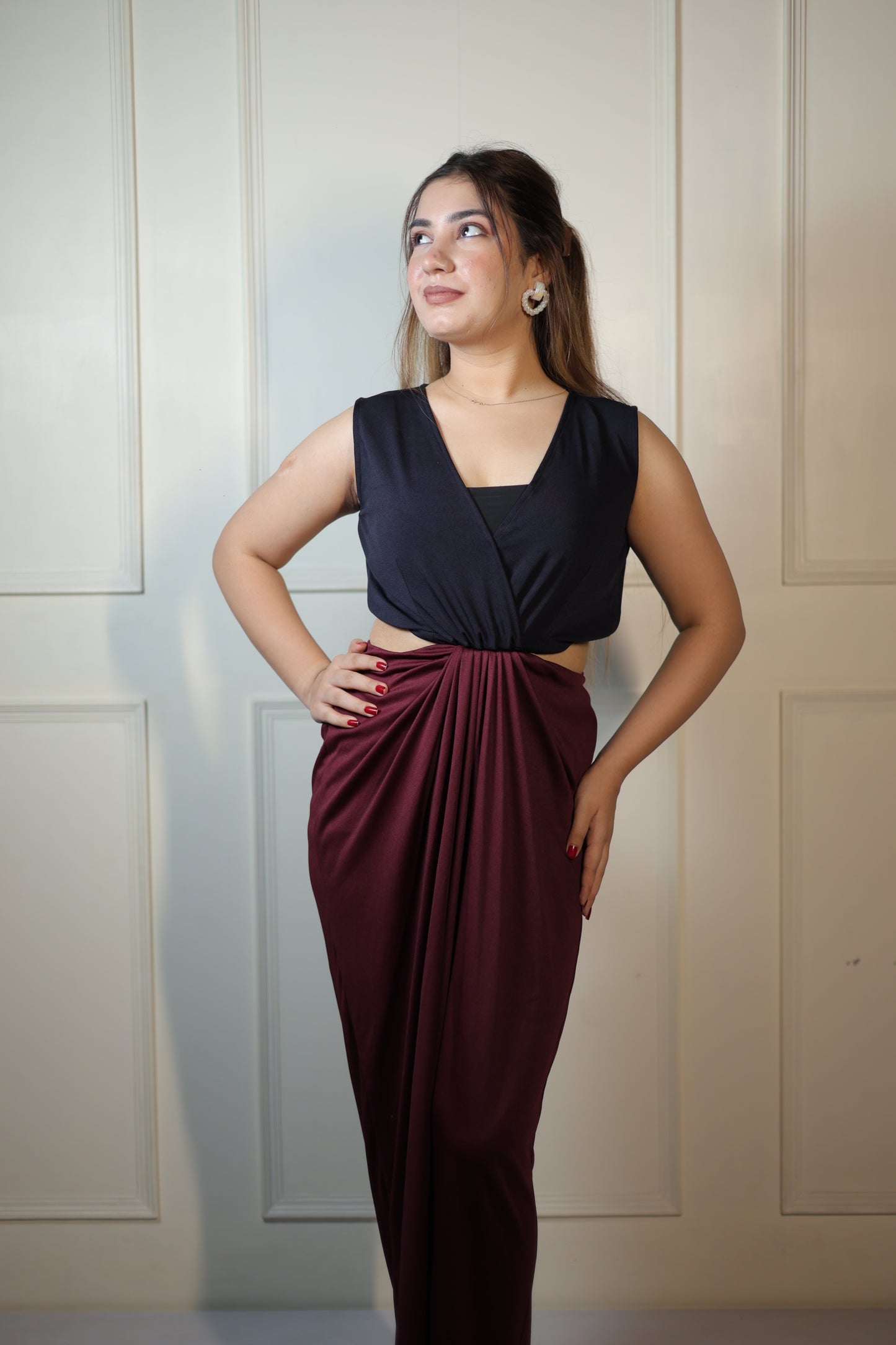Dual Pleated Dress