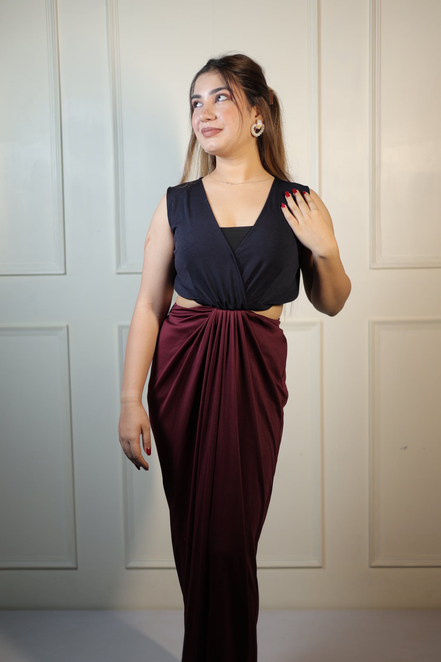 Dual Pleated Dress