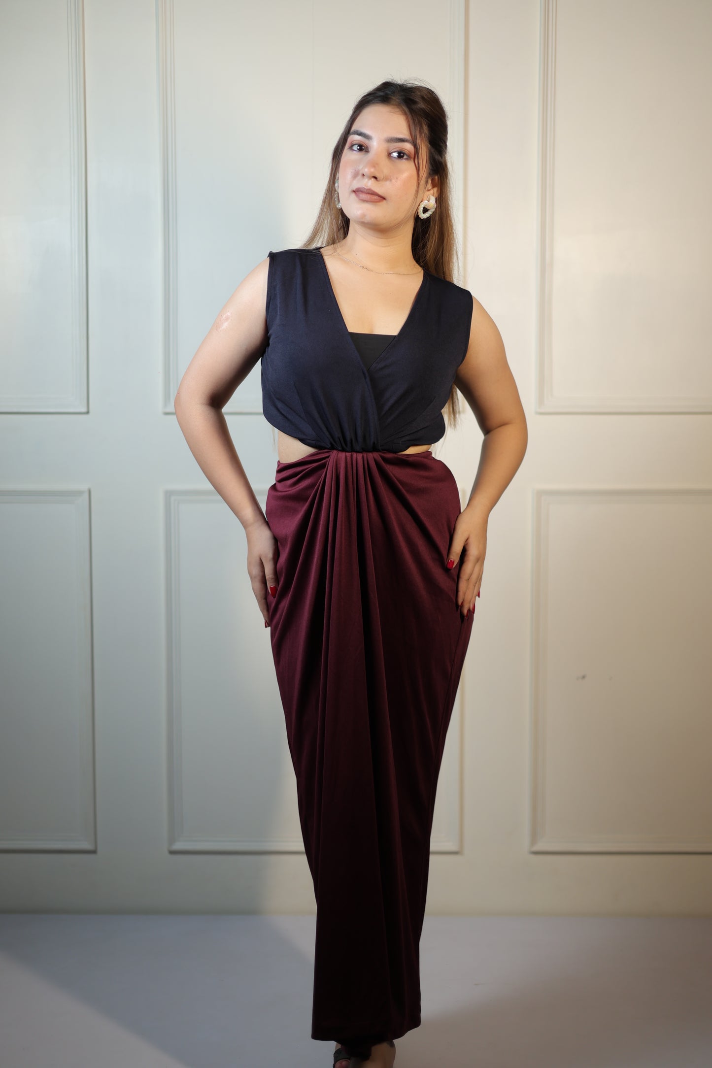 Dual Pleated Dress