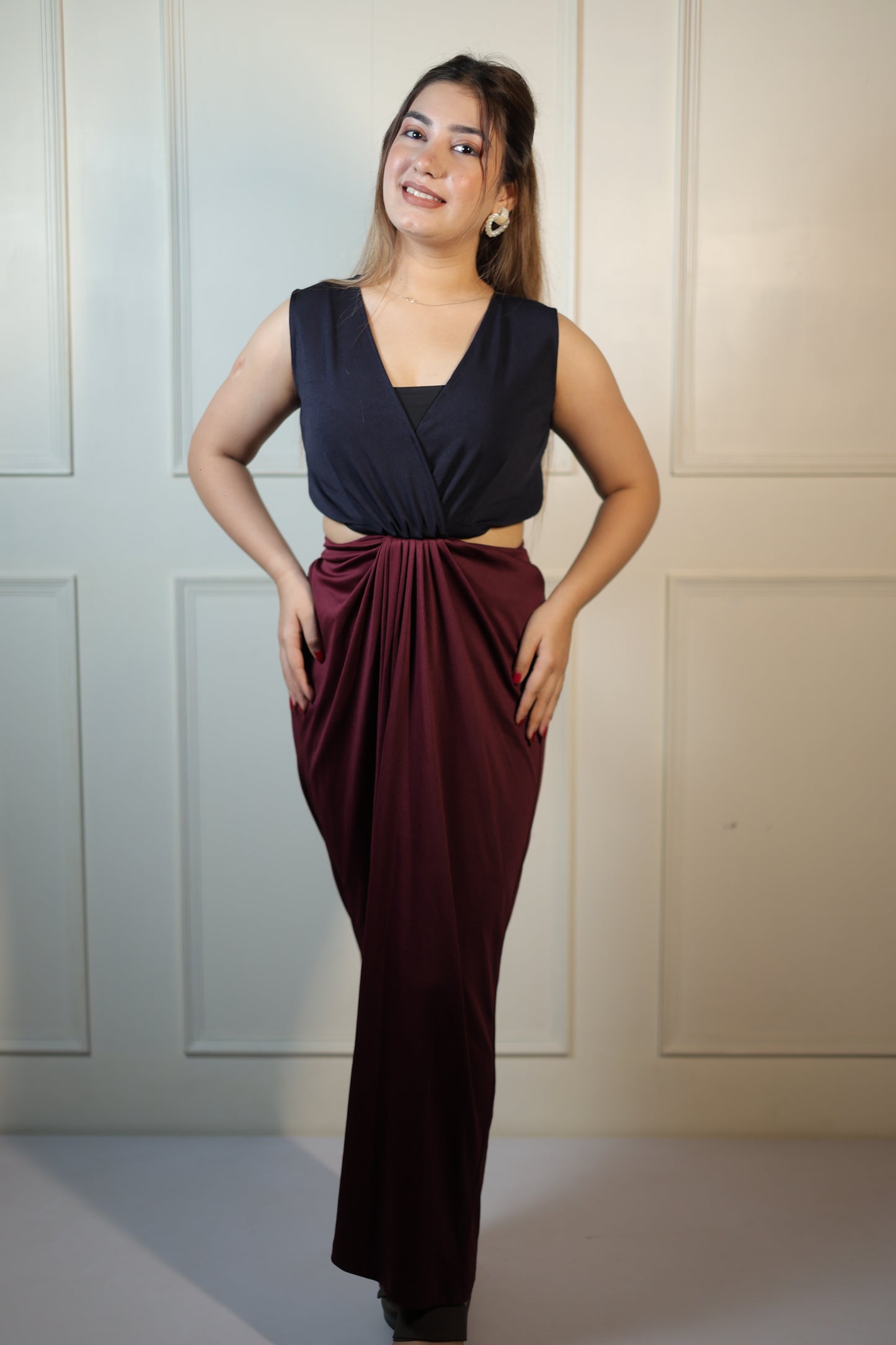 Dual Pleated Dress