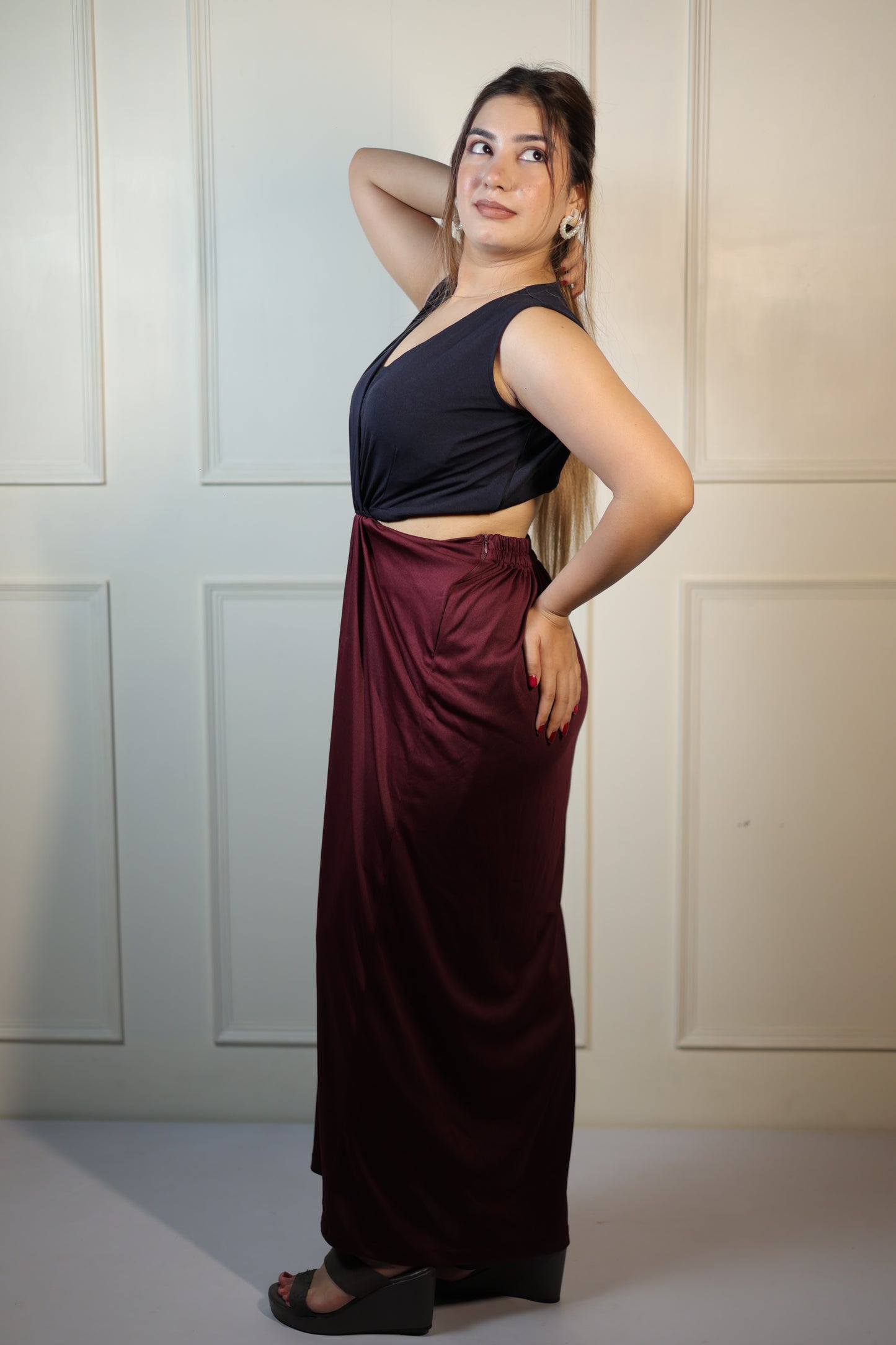 Dual Pleated Dress