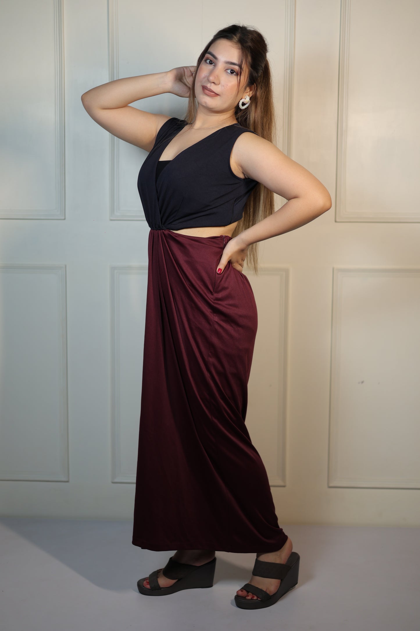 Dual Pleated Dress