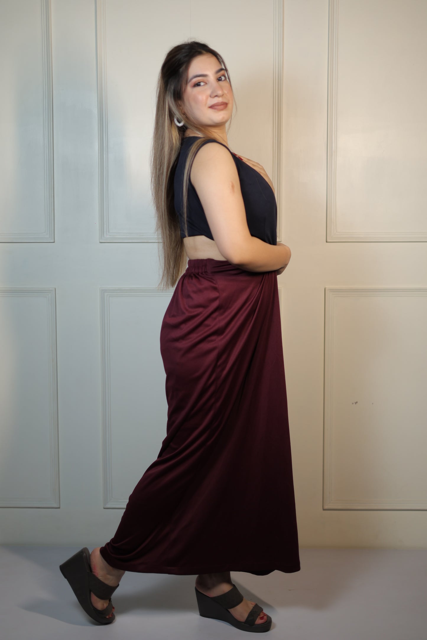 Dual Pleated Dress
