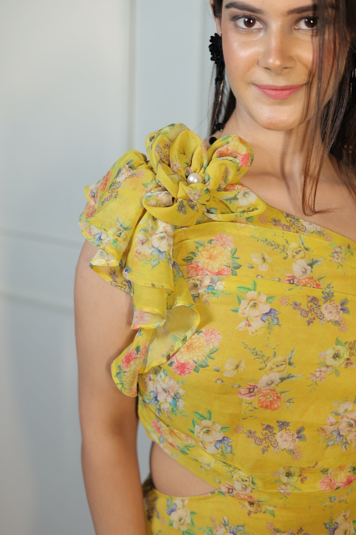 Floral Georgett Short Dress