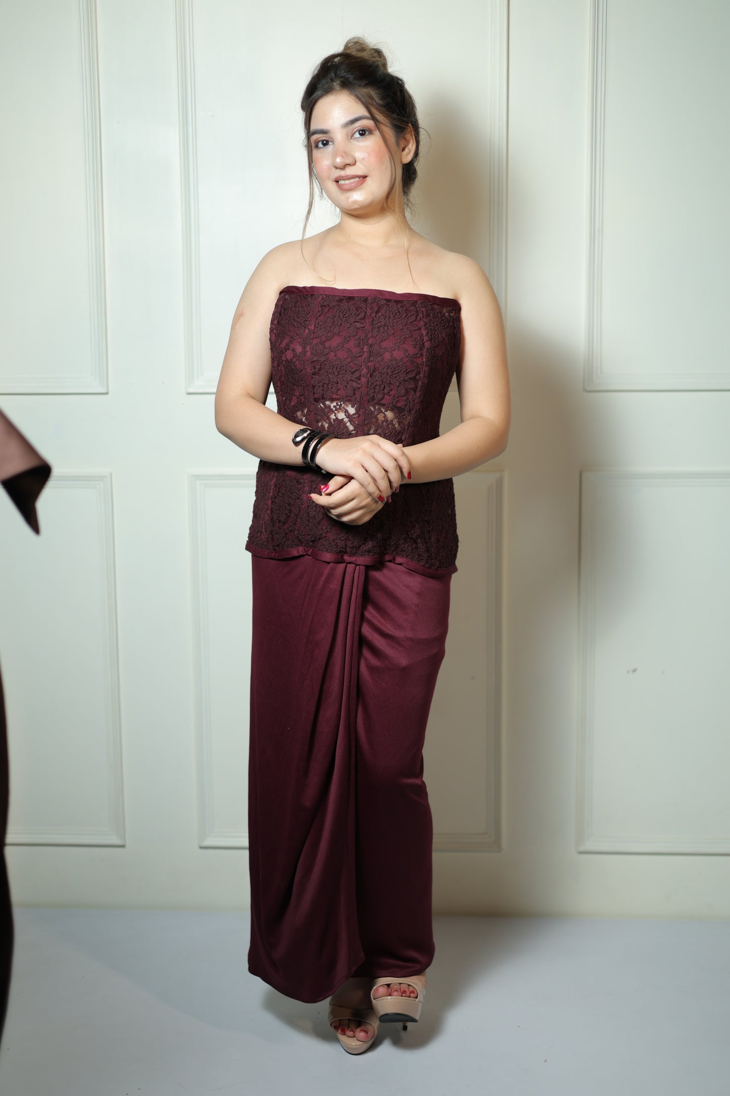 Corset Dhoti Dress