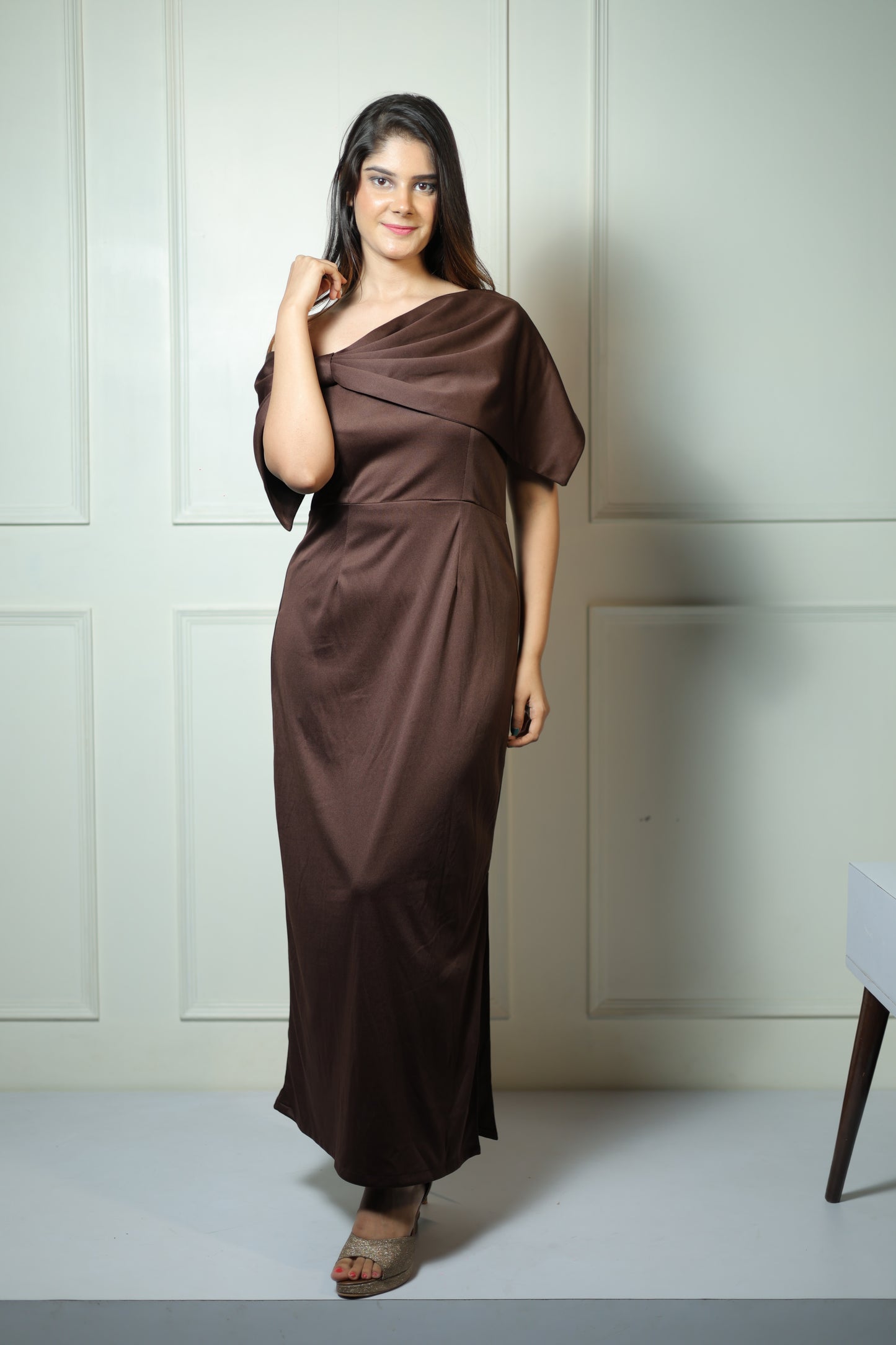 Brown Bow Dress