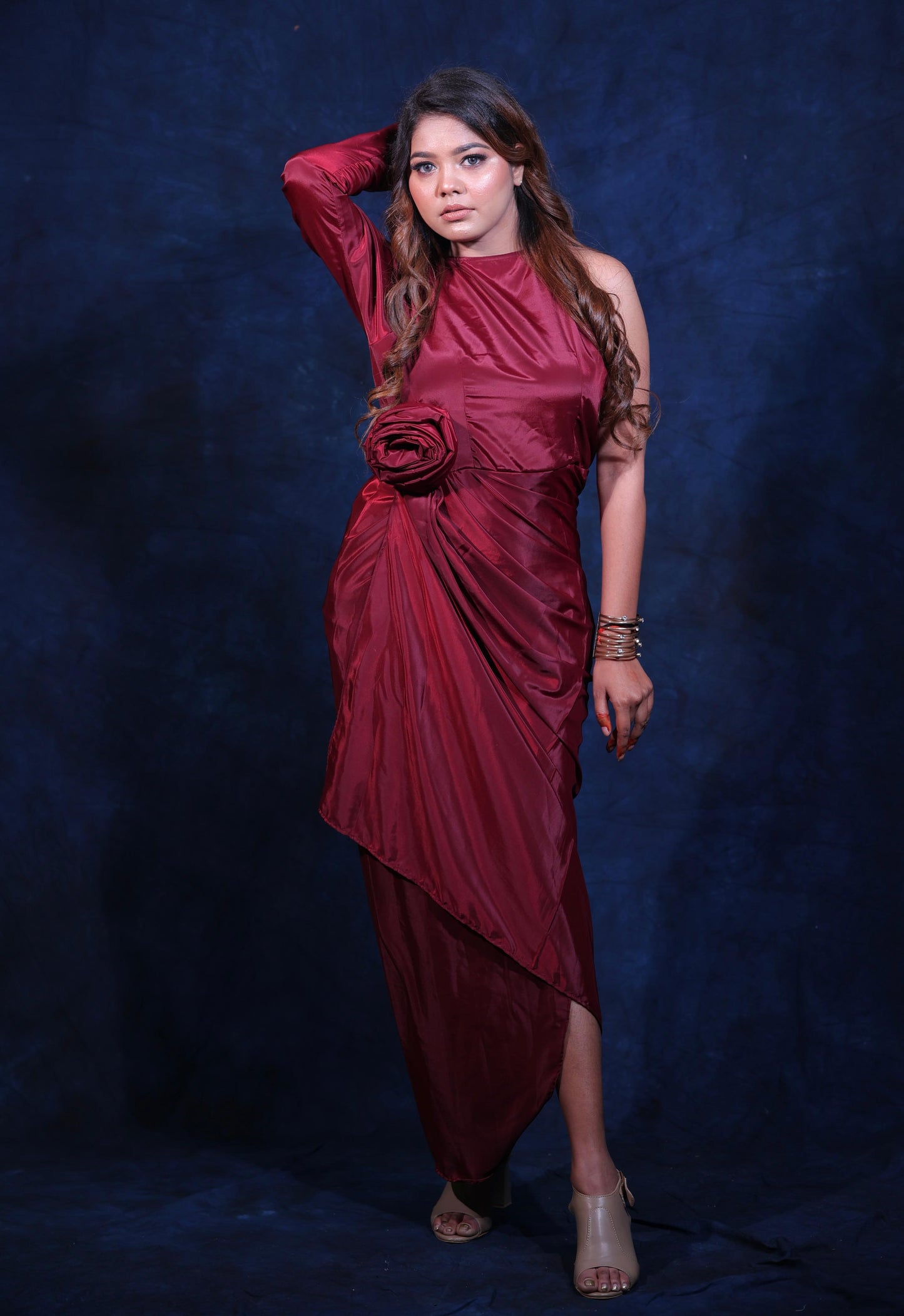 Crape rose dress