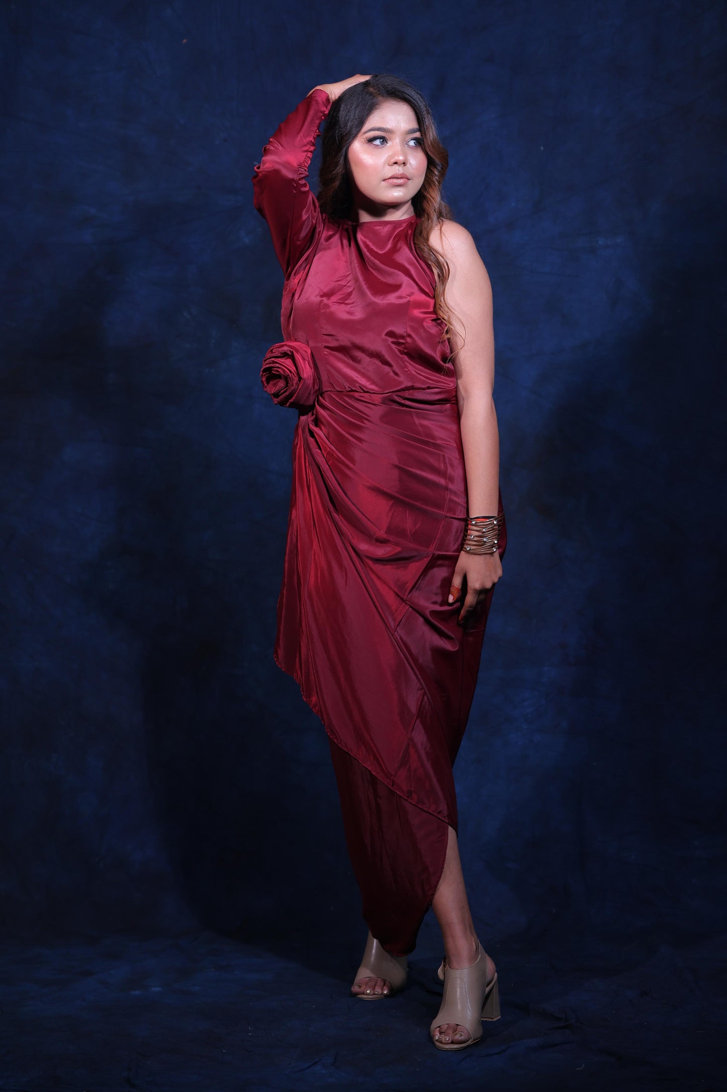 Crape rose dress