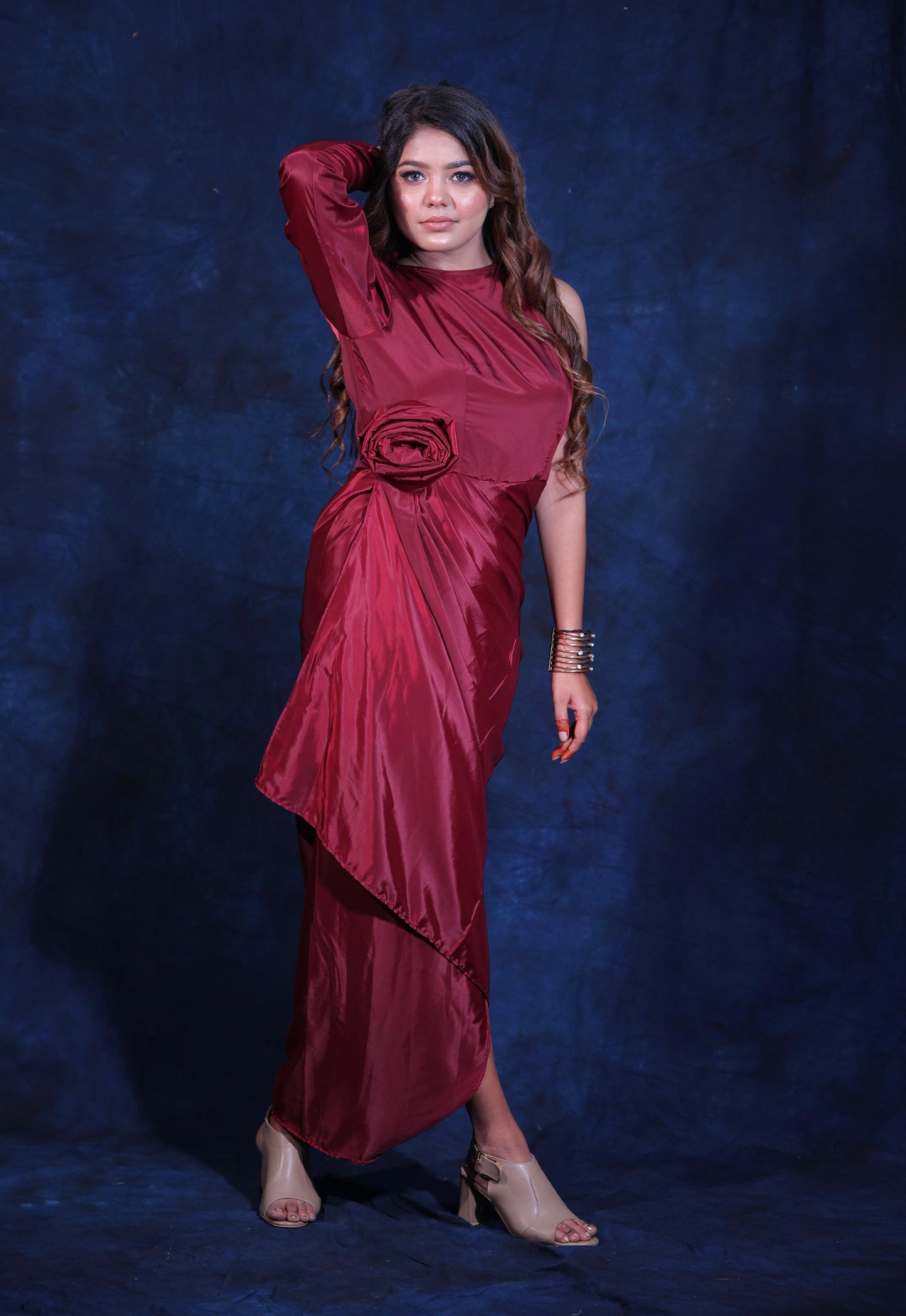 Crape rose dress