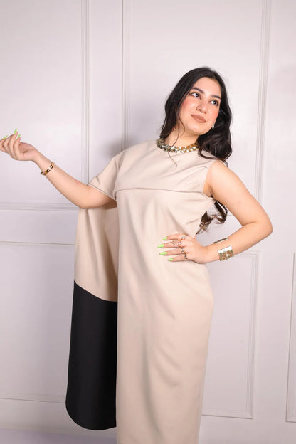 Fawn Dupatta Dress