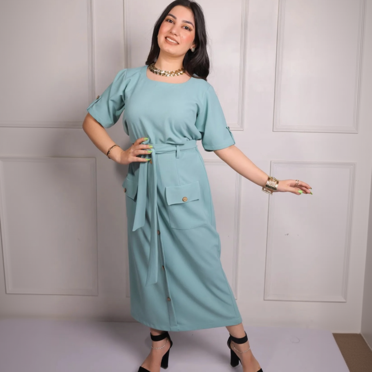 Turquoise Blue Coord Set