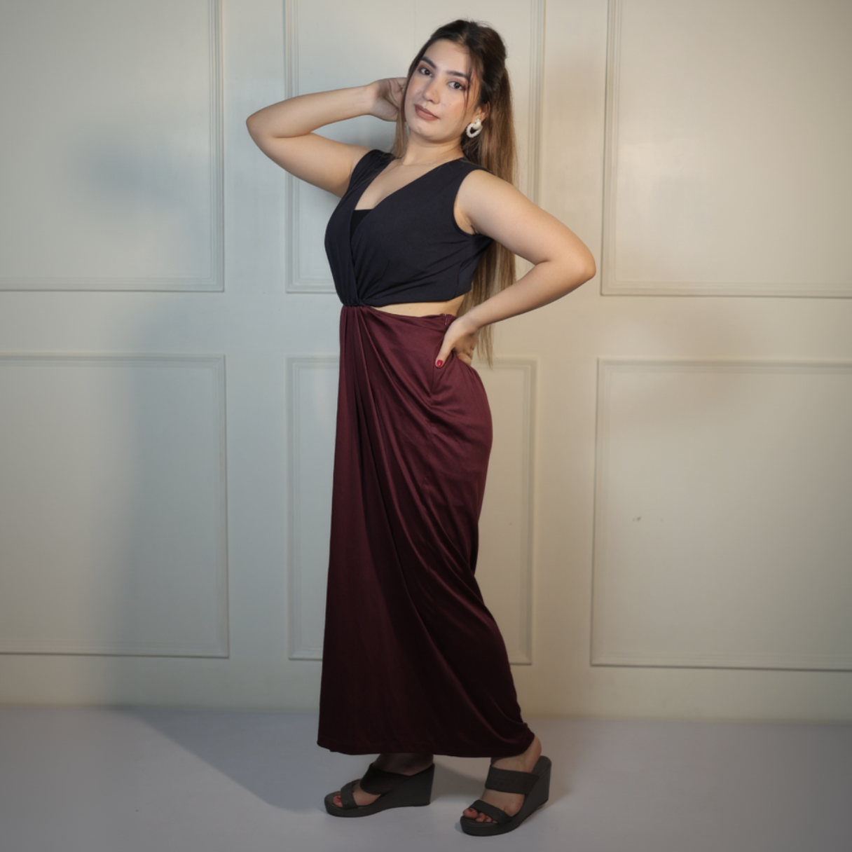 Dual Pleated Dress