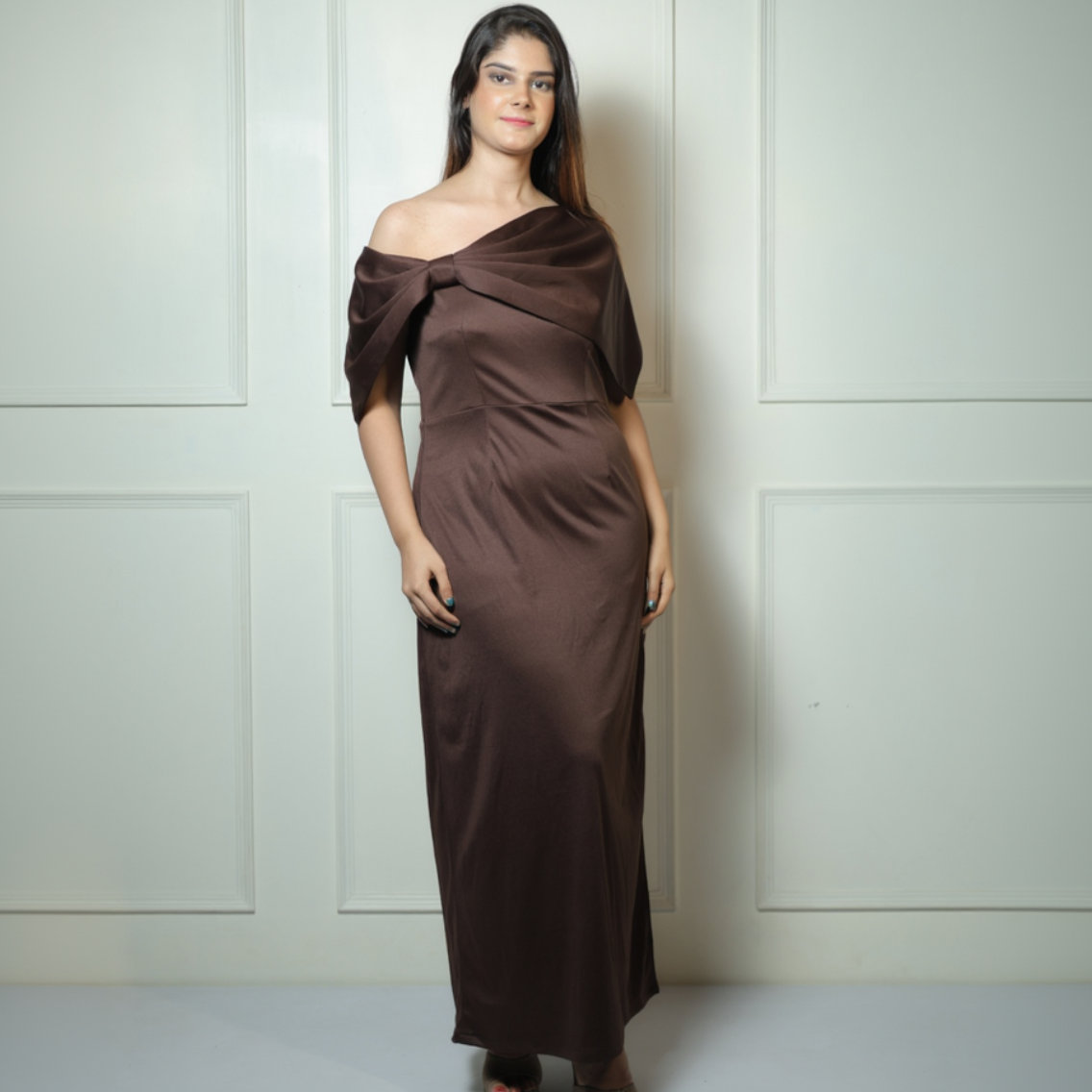 Brown Bow Dress