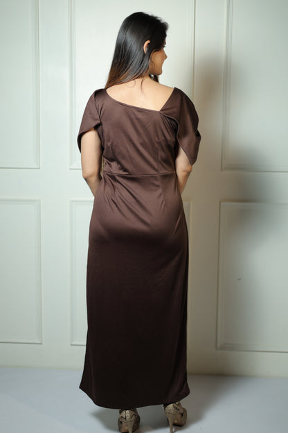 Brown Bow Dress