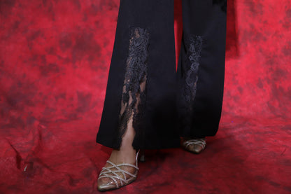 Half net blazer coord set