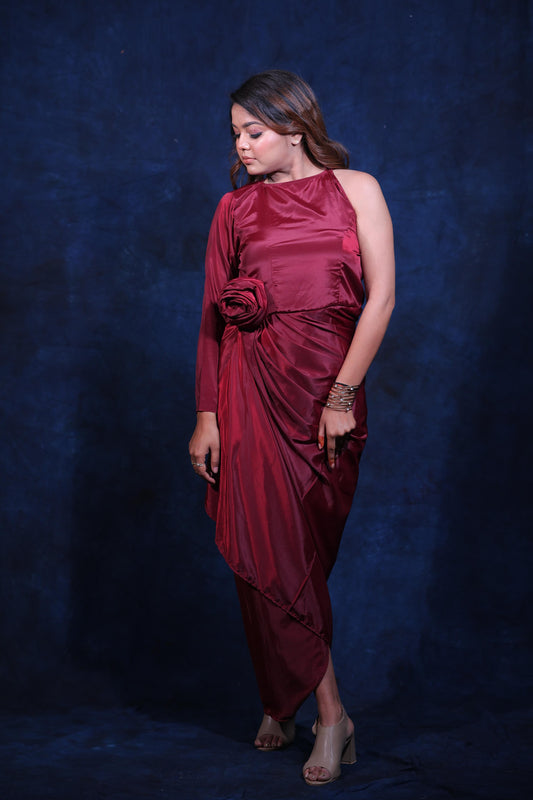 Crape rose dress