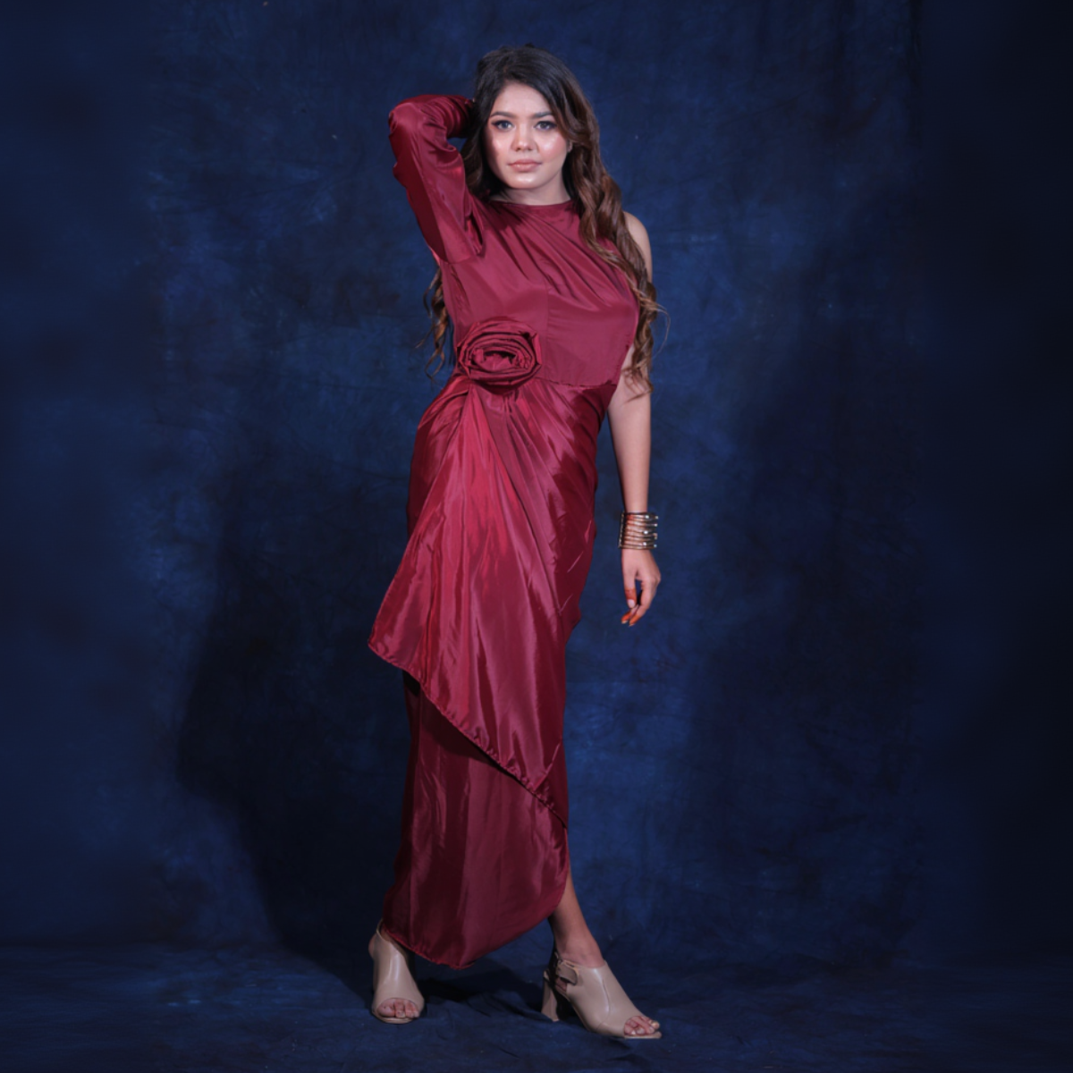 Crape rose dress