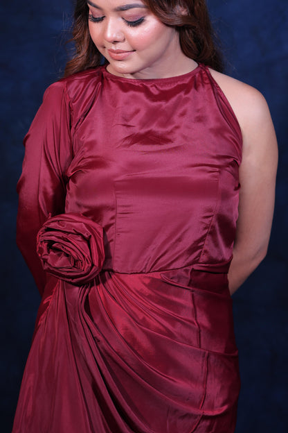 Crape rose dress