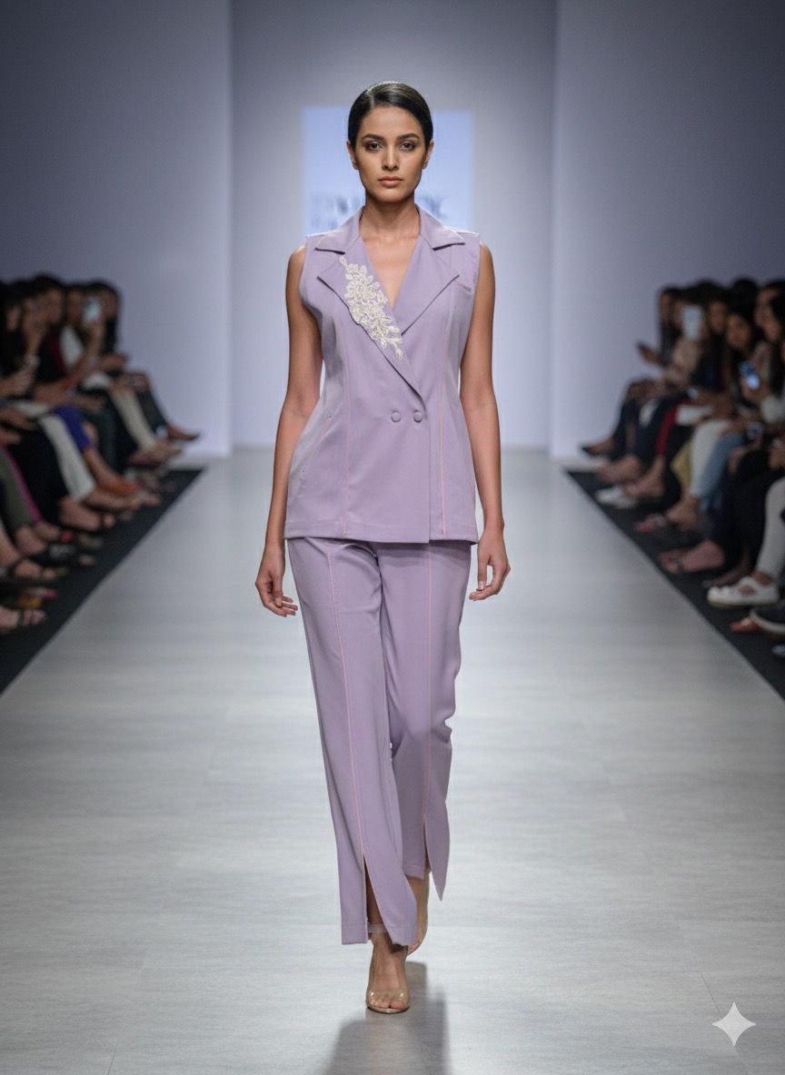 Lavender pant coordset