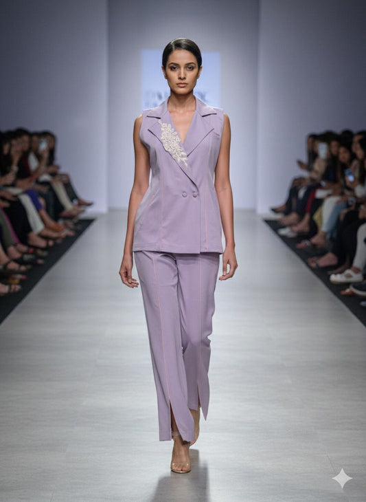 Lavender pant coordset