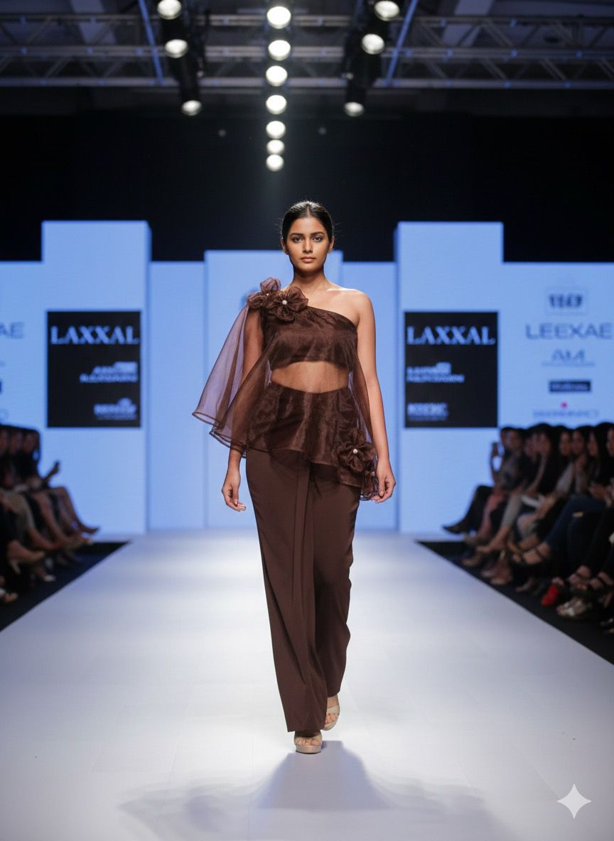 Organza Cape With Dhoti