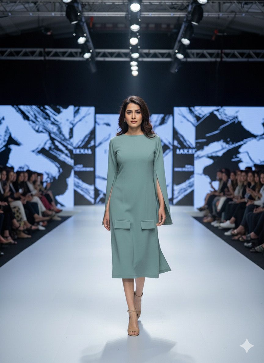 sea green dupatta sleeves